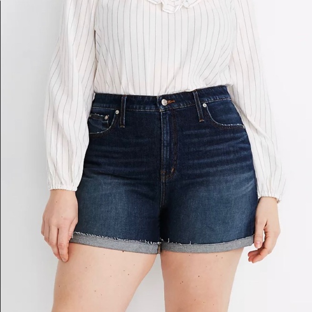Madewell high-rise denim shorts